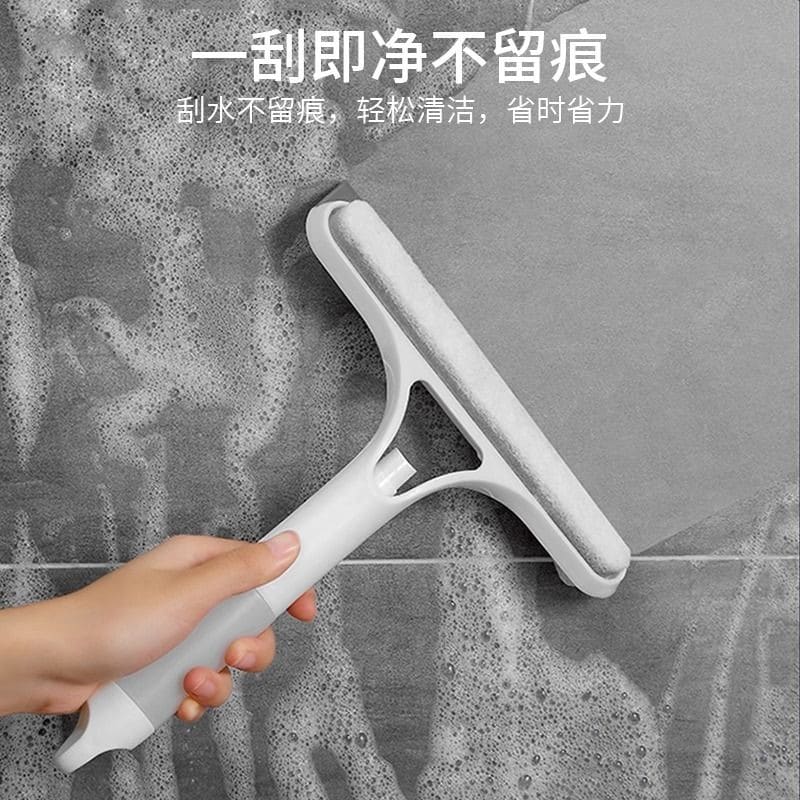 清潔神器 毛刷 清潔刷子擦玻璃神器家用浴室工具刮水器專用鏡子刷保潔清潔刮洗衛生間刮板