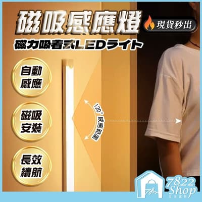 磁吸感應燈 人體 LED 燈條 露營燈 USB充電 LED感應燈 小夜燈 走廊燈 櫥櫃燈